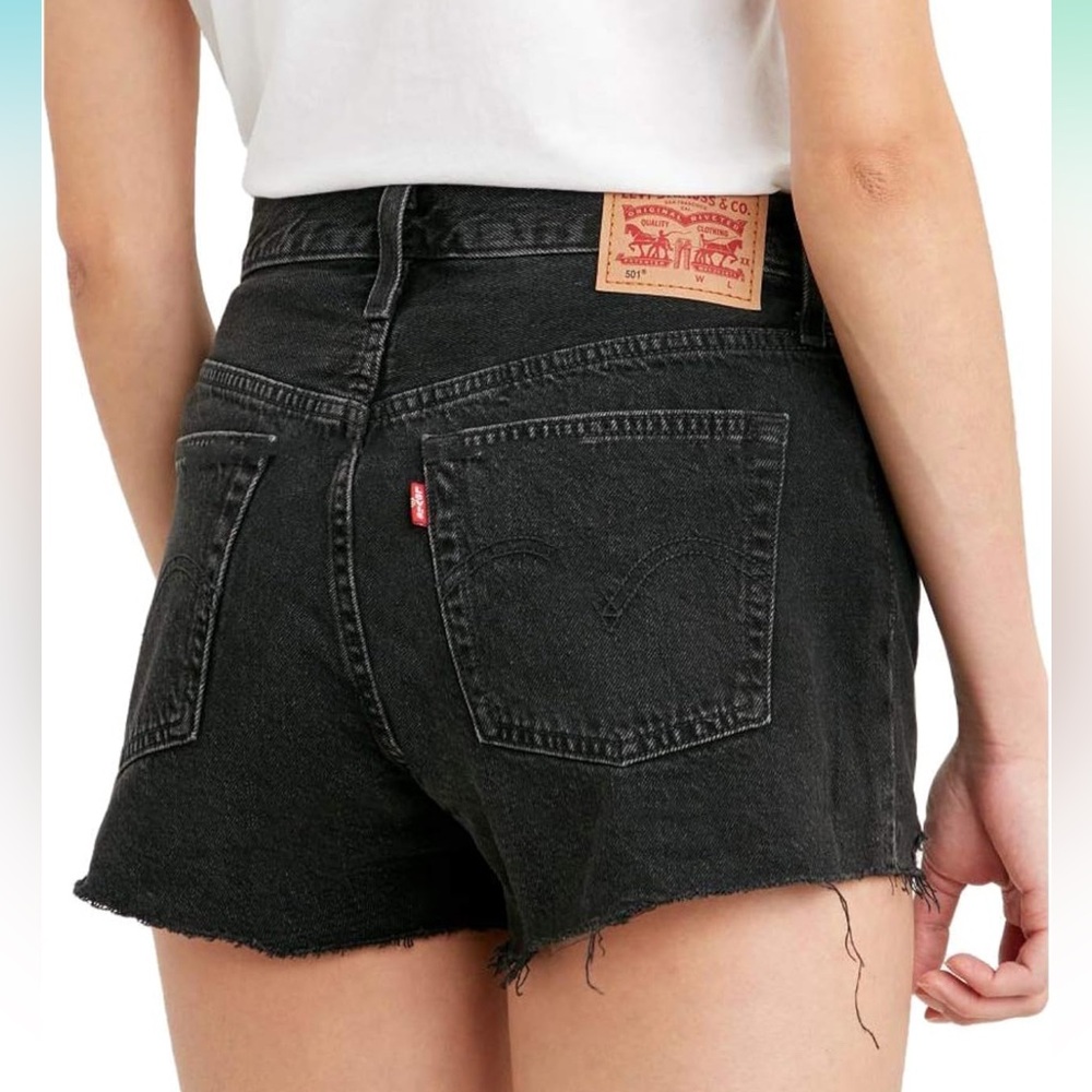 Levi's Women's 501 Original Shorts - Black - Size 28